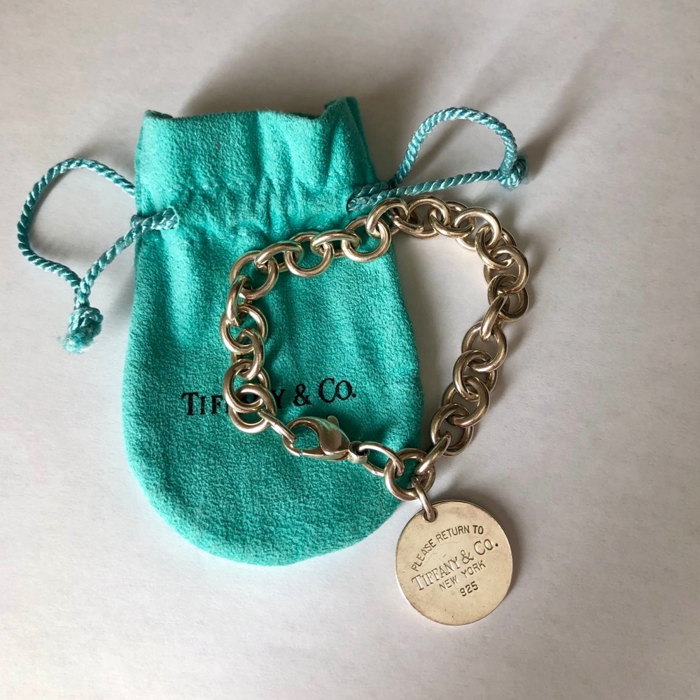 Tiffany & Co round tag bracelet
